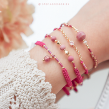 將圖片載入圖庫檢視器 Tulip Hand strap set / piece with Natural stone and glass beads < 4 styles >
