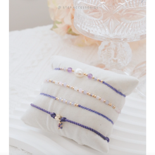 將圖片載入圖庫檢視器 Lavender Hand strap set / piece with Natural stone and glass beads < 4 styles >