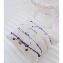 將圖片載入圖庫檢視器 Lavender Hand strap set / piece with Natural stone and glass beads < 4 styles >