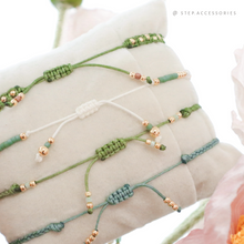 將圖片載入圖庫檢視器 Matcha Hand strap set / piece with Natural stone and glass beads < 4 styles >