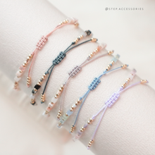 將圖片載入圖庫檢視器 Edge cut glass beads Handstrap with Japanese glass beads <5 colors>