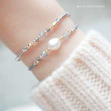 將圖片載入圖庫檢視器 4mm Natural stone Hand strap with Czech glass bwads and Japanese glass beads <12 colors>