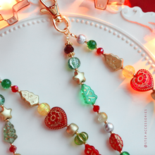 將圖片載入圖庫檢視器 P065 Christmas Phonestrap with Resin beads and glass beads <2 colors>