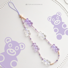 將圖片載入圖庫檢視器 Gummy Bears Phone strap with glass beads and resin < 3 colors >