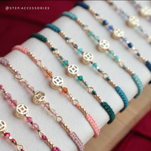 將圖片載入圖庫檢視器 New Year Handstrap with copper coins and Swarovski <13 colors>