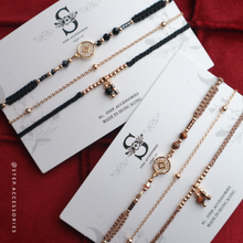 將圖片載入圖庫檢視器 *虎眼石* \招財/ New Year Hand strap set with Zircon copper coins