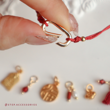 將圖片載入圖庫檢視器 Lunar New Year Buckle Hand strap with replaceable pendants set <1 Handstrap, 6 Pendants>