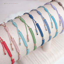 將圖片載入圖庫檢視器 Natural stone peace buckle hand strap with glass beads <14 colors>