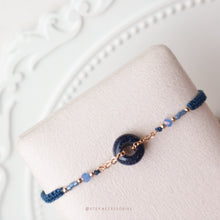 將圖片載入圖庫檢視器 Natural stone peace buckle hand strap with glass beads <14 colors>