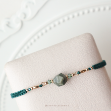 將圖片載入圖庫檢視器 Natural stone hand strap with Swarovski and rice shaped gold beads <16 colors>