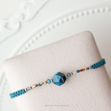 將圖片載入圖庫檢視器 Natural stone hand strap with Swarovski and rice shaped gold beads <16 colors>