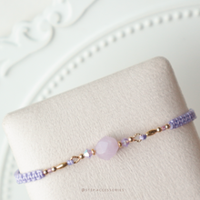 將圖片載入圖庫檢視器 Natural stone hand strap with Swarovski and rice shaped gold beads <16 colors>