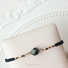 將圖片載入圖庫檢視器 Natural stone hand strap with Swarovski and rice shaped gold beads <16 colors>