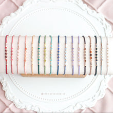 將圖片載入圖庫檢視器 3mm Natural stone Hand strap with Swarovski <17 colors>