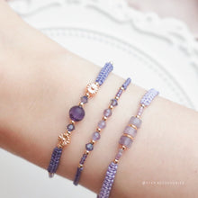 將圖片載入圖庫檢視器 3mm Natural stone Hand strap with Swarovski <17 colors>