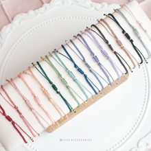 將圖片載入圖庫檢視器 3mm Natural stone Hand strap with Swarovski <17 colors>