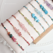 將圖片載入圖庫檢視器 Crushed Natural stone Hand strap with double colors weaving <14 colors>
