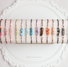 將圖片載入圖庫檢視器 Crushed Natural stone Hand strap with double colors weaving <14 colors>