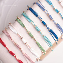 將圖片載入圖庫檢視器 Long Natural stone Hand strap with Japanese glass beads <15 colors>
