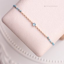 將圖片載入圖庫檢視器 Zircon Hand strap with Gold Chain and Japanese glass beads <9 colors>