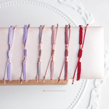 將圖片載入圖庫檢視器 Faceted Natural stone hand strap with freshwater pearls and glass beads <red/pink/purple>