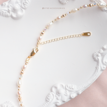 將圖片載入圖庫檢視器 Opal Moon Choker with Freshwater pearls and Swarovski <2 colors>