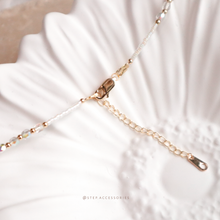 將圖片載入圖庫檢視器 Shell Cat Pendant Japanese glass beads choker with Swarovski and Freshwater pearls <2 colors>