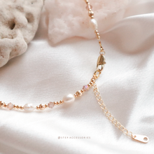 將圖片載入圖庫檢視器 Shell Pendants Freshwater pearls Choker with Swarovski