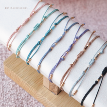 將圖片載入圖庫檢視器 Gold flower pendant Hand strap with Swarovski and Japanese glass beads <8 colors>