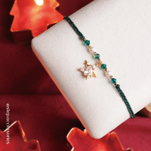 將圖片載入圖庫檢視器 Christmas hand strap with Zircon Ribbon /Star<2 styles>