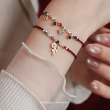 將圖片載入圖庫檢視器 Christmas hand strap with Zircon string lights /Candy cane<2 styles>