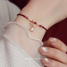 將圖片載入圖庫檢視器 Christmas hand strap with Zircon Ribbon /Star<2 styles>