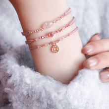 將圖片載入圖庫檢視器 *$銅錢天然石招財手繩$*Zircon New Year Coin Hand strap with Natural stone and Swarovski <13 colors>