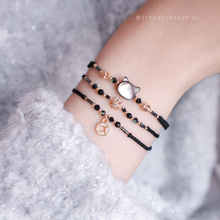 將圖片載入圖庫檢視器 *$銅錢天然石招財手繩$*Zircon New Year Coin Hand strap with Natural stone and Swarovski <5 colors>