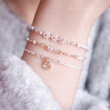 將圖片載入圖庫檢視器 *$銅錢天然石招財手繩$*Zircon New Year Coin Hand strap with Natural stone and Swarovski <5 colors>