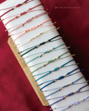 將圖片載入圖庫檢視器 *$銅錢天然石招財手繩$*Zircon New Year Coin Hand strap with Natural stone and Swarovski <13 colors>