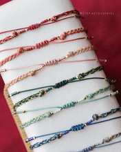 將圖片載入圖庫檢視器 *Lucky幸運馬碲鐵*Zircon Horseshoe Lucky Hand strap with Natural stone and glass pearls <13 colors>