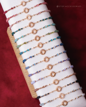 將圖片載入圖庫檢視器 ~*閃閃銅錢招財手繩~*New Year Coin Hand strap with Swarovski and Japanese glass beads<15 colors>
