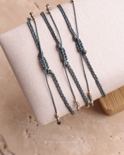 將圖片載入圖庫檢視器 ✴︎♦︎拉長石♦︎✴︎Rhombus Star Dark Gray Handstrap set with Natural stone and Swarovski