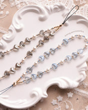 將圖片載入圖庫檢視器 ₊˚⊹♡ Heart glass beads Phone strap with Glass pearls <2 colors> ₊˚⊹♡
