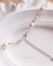 將圖片載入圖庫檢視器 Lace Shell Heart 2 ways Choker with Freshwater pearls and Glass beads<2 colors>