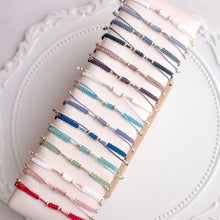 將圖片載入圖庫檢視器 Long Natural stone Hand strap with Japanese glass beads <15 colors>