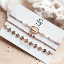 將圖片載入圖庫檢視器 Shell Handstrap set with Japanese glass beads and Swarovski