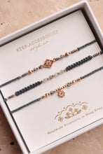 將圖片載入圖庫檢視器 ✴︎♦︎拉長石♦︎✴︎Rhombus Star Dark Gray Handstrap set with Natural stone and Swarovski