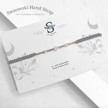 將圖片載入圖庫檢視器 Swarovski & Japanese glass beads hand strap <4 colors >