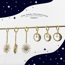 將圖片載入圖庫檢視器 S178 Sun & Moon Zircon Earrings < 3 style >