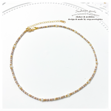 將圖片載入圖庫檢視器 Brown/ Khaki Japanese glass beads with Freshwater pearls Choker/ Necklace < 3 styles >