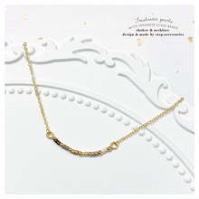 將圖片載入圖庫檢視器 Brown/ Khaki Japanese glass beads with Freshwater pearls Choker/ Necklace < 3 styles >