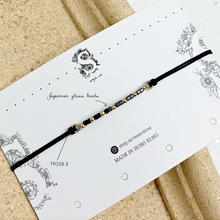將圖片載入圖庫檢視器 H029 黑瑪瑙 Black Natural stone with japanese glass beads hand strap set / piece <total 12 colors>