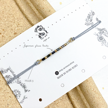 將圖片載入圖庫檢視器 H028 白松石 Gray Natural stone with japanese glass beads hand strap set / piece <total 12 colors>